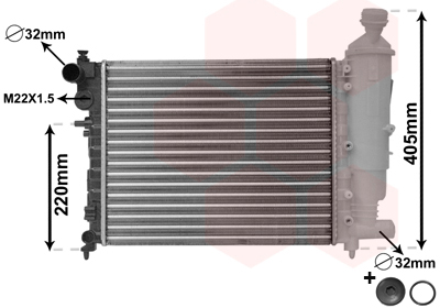 Radiateur refroidissement moteur VAN WEZEL 09002115