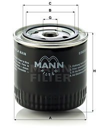 Filtre à huile MANN-FILTER W 920/17