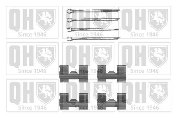 Kit de montage Jeu de 4 plaquettes de frein QUINTON HAZELL BFK678