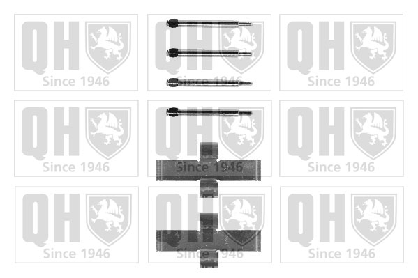 Kit de montage Jeu de 4 plaquettes de frein QUINTON HAZELL BFK703