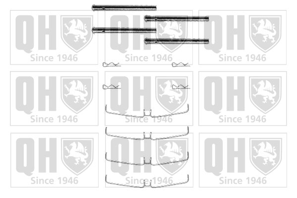 Kit de montage Jeu de 4 plaquettes de frein QUINTON HAZELL BFK807