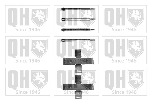 Kit de montage Jeu de 4 plaquettes de frein QUINTON HAZELL BFK817