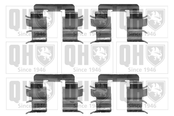 Kit de montage Jeu de 4 plaquettes de frein QUINTON HAZELL BFK845