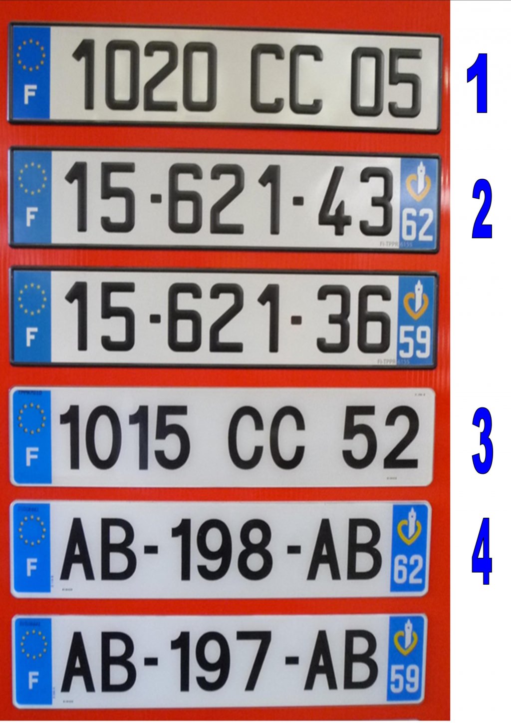 Les plaques d’immatriculation secrets de fabrication et prix