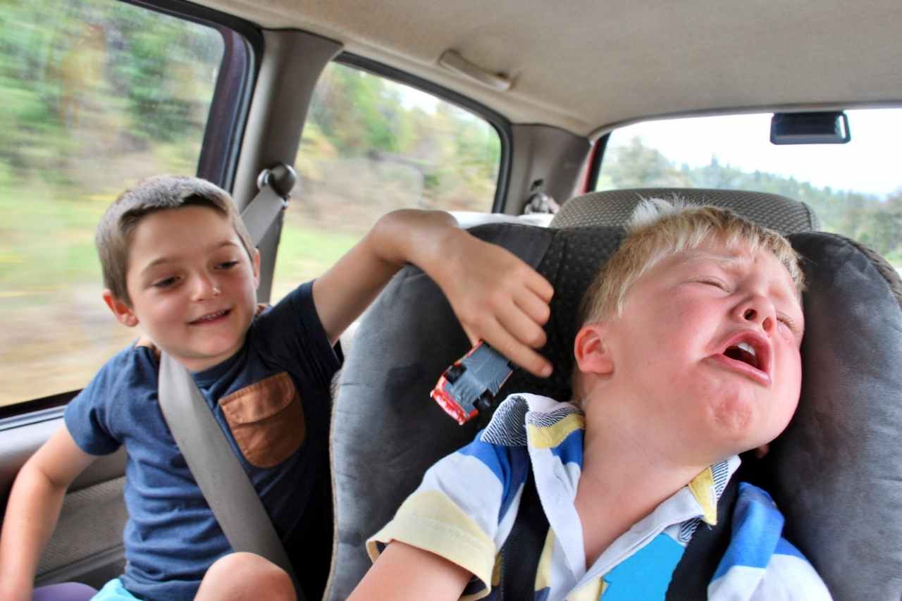 Enfants voiture