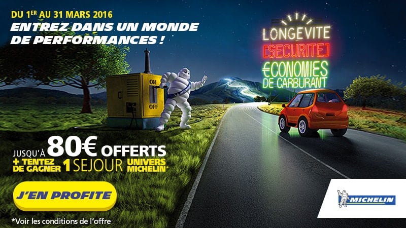 Offre promo michelin