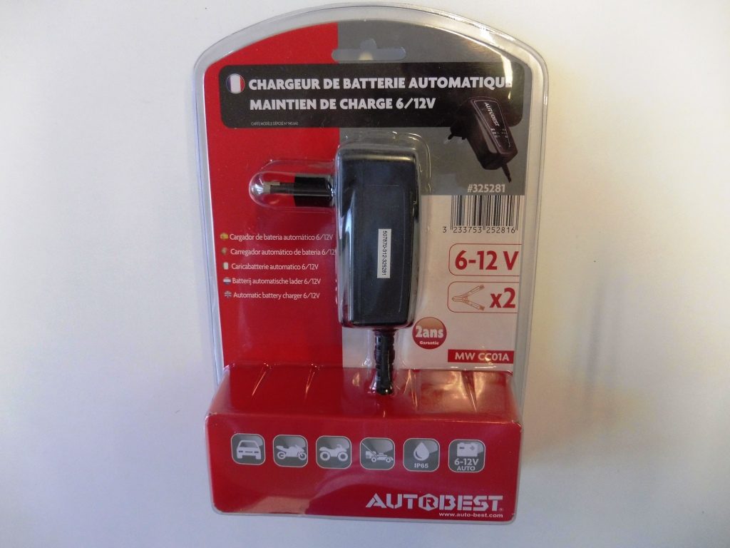 Chargeur Maintien de Charge de batterie 6/12 V 1A Autobest