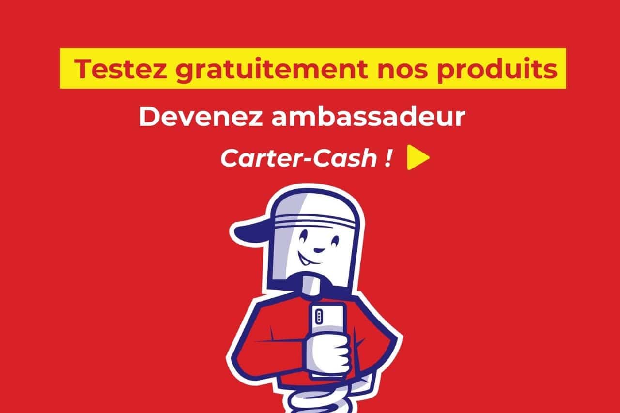 Tester des produits Carter-Cash gratuitement