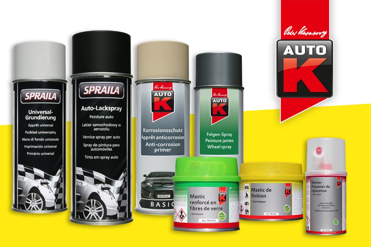 Produits pour carrosserie de la marque Auto K