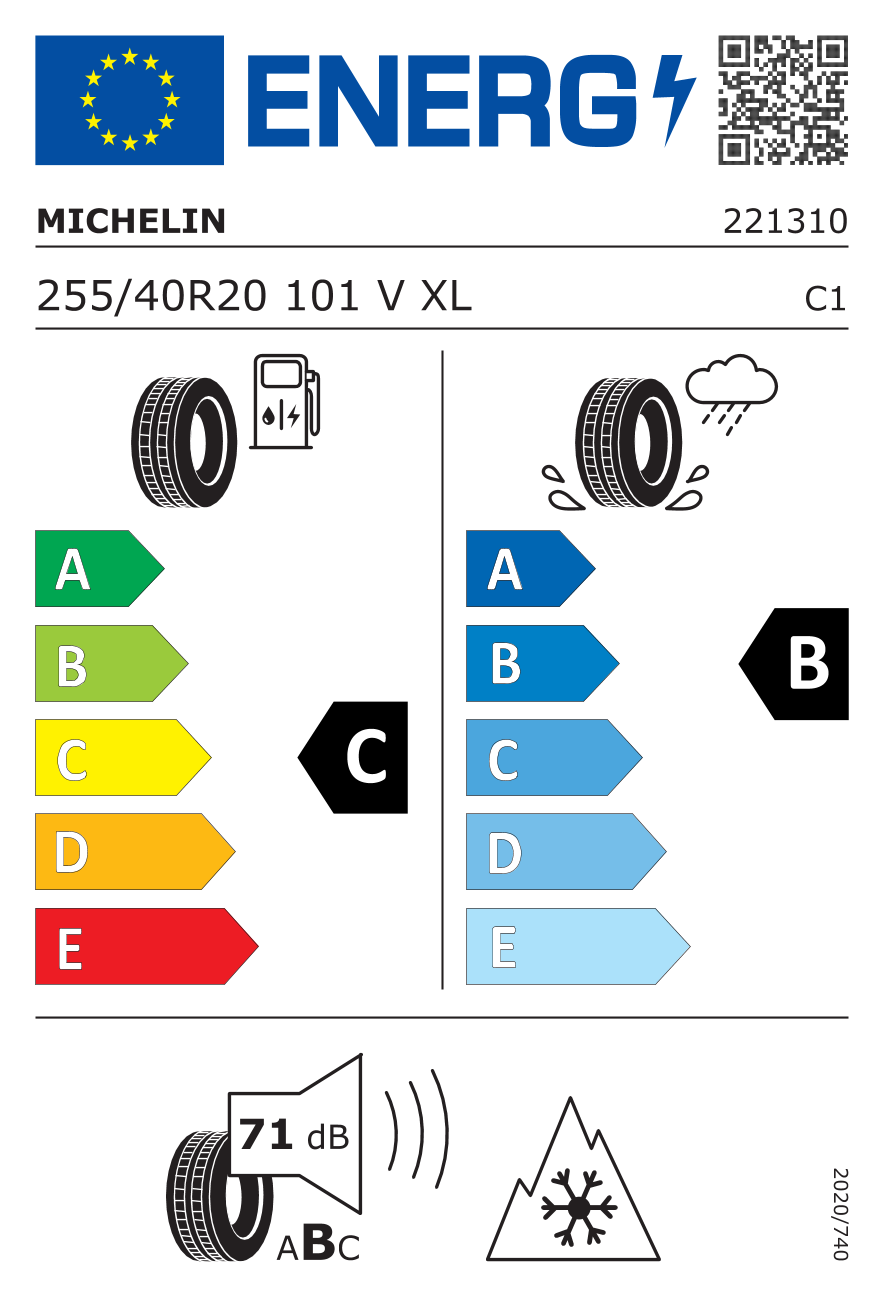Pneu Hiver Michelin PILOT ALPIN 5 - 255/40R20 101V