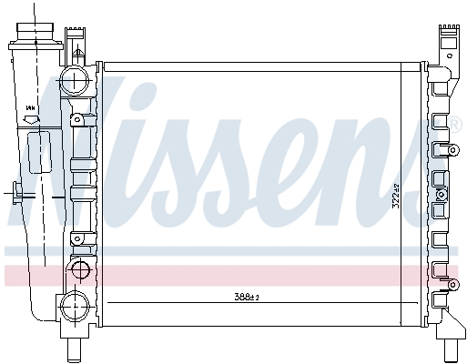 Radiateur refroidissement moteur NISSENS 691082