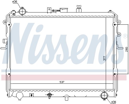 Radiateur refroidissement moteur NISSENS 62381