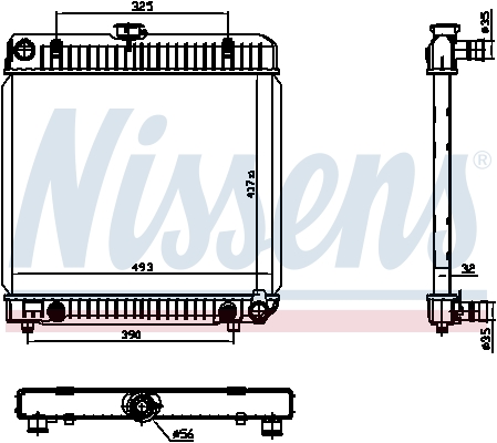 Radiateur refroidissement moteur NISSENS 62740
