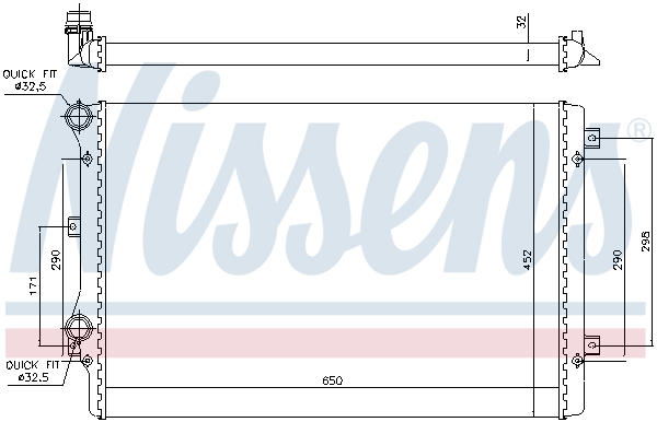 Radiateur refroidissement moteur NISSENS 699681