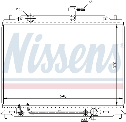 Radiateur refroidissement moteur NISSENS 67504