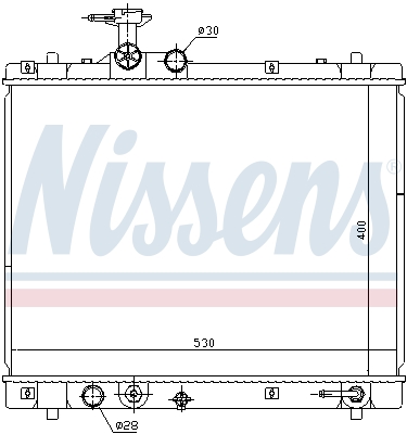 Radiateur refroidissement moteur NISSENS 69402