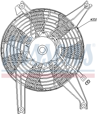Ventilateur de refroidissement du moteur NISSENS 85383