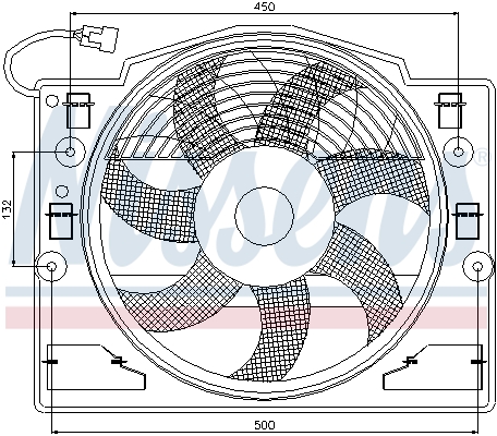 Ventilateur de refroidissement du moteur NISSENS 85420