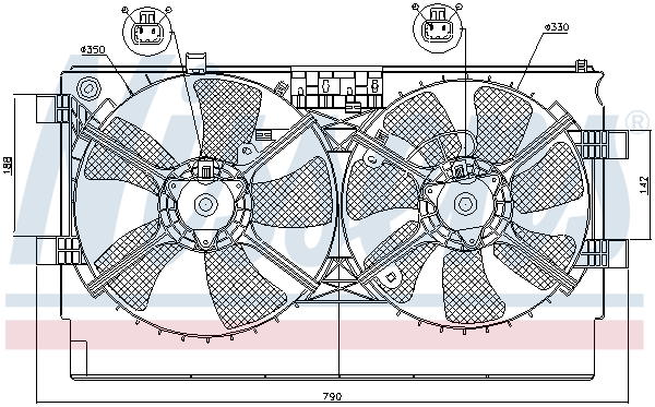 Ventilateur de refroidissement du moteur NISSENS 85635