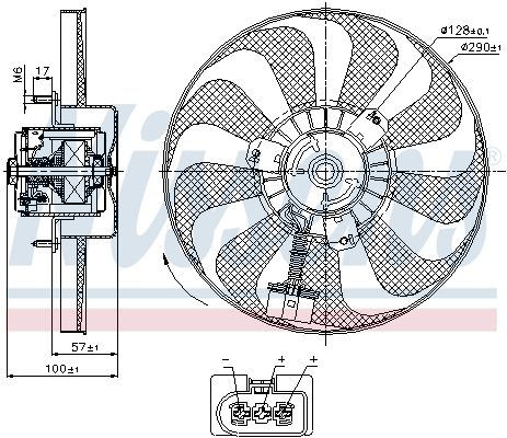 Ventilateur de refroidissement du moteur NISSENS 85684