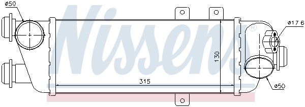 Intercooler (échangeur) NISSENS 96562