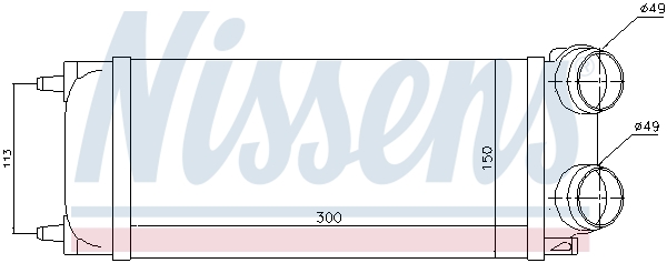 Intercooler (échangeur) NISSENS 96718