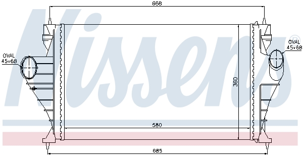 Intercooler (échangeur) NISSENS 96850