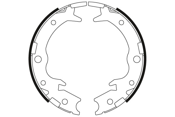 Jeu de mâchoires de frein (frein de stationnement) TRW GS8697