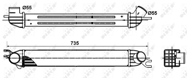 Intercooler (échangeur) NRF 30303