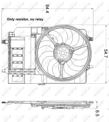 Ventilateur de refroidissement du moteur NRF 47301