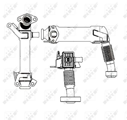 Radiateur de réaspiration des gaz d'échappement NRF 48001