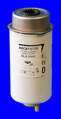 Filtre à carburant MECAFILTER ELG5443