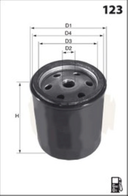 Filtre à carburant MECAFILTER ELG5513