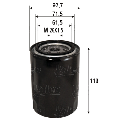 Filtre à huile VALEO 586090