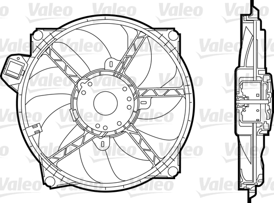 Ventilateur de refroidissement du moteur VALEO 696376