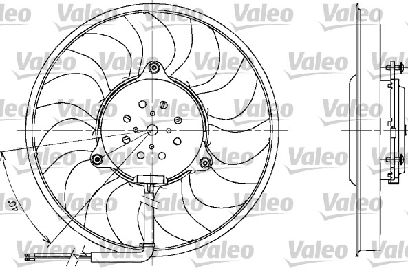 Ventilateur de refroidissement du moteur VALEO 698611