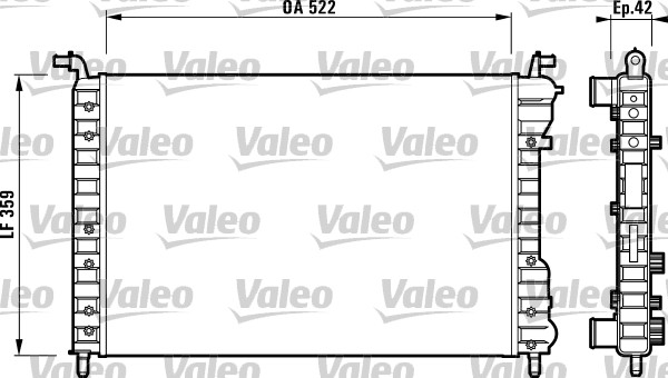 Radiateur refroidissement moteur VALEO 732005