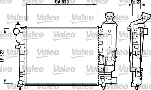 Radiateur refroidissement moteur VALEO 732882