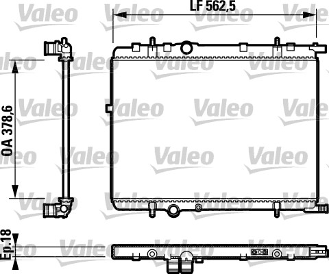 Radiateur refroidissement moteur VALEO 732890