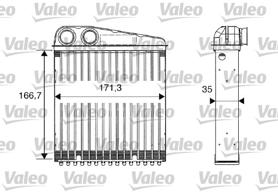 Radiateur de chauffage VALEO 812250