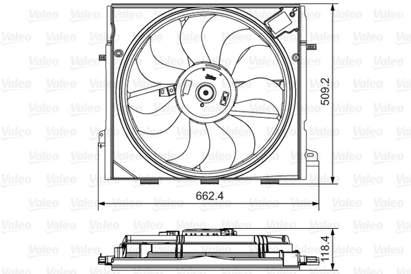 Ventilateur de refroidissement du moteur VALEO 696873