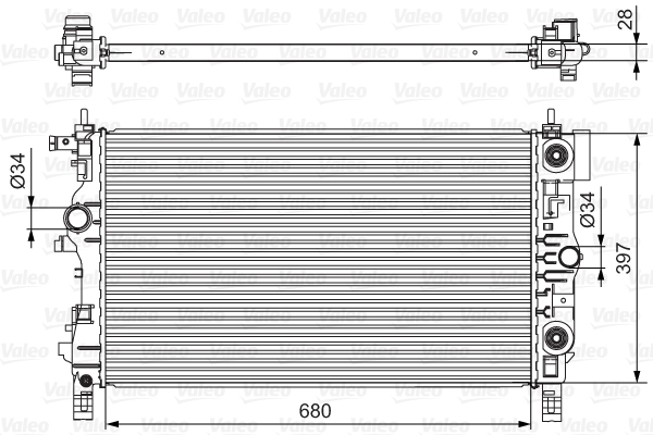 Radiateur refroidissement moteur VALEO 701541