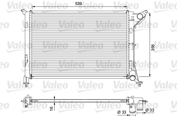 Radiateur refroidissement moteur VALEO 701730