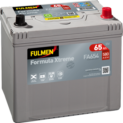 FULMEN - Batterie voiture 12V 65AH 580A (n°FA654)