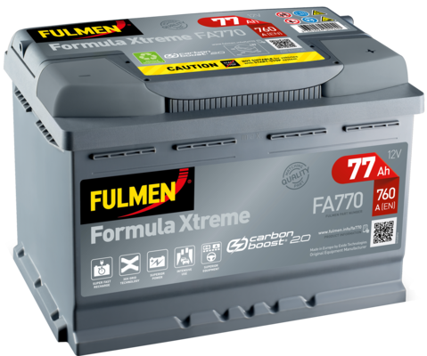 FULMEN - Batterie voiture 12V 77AH 760A (n°FA770)