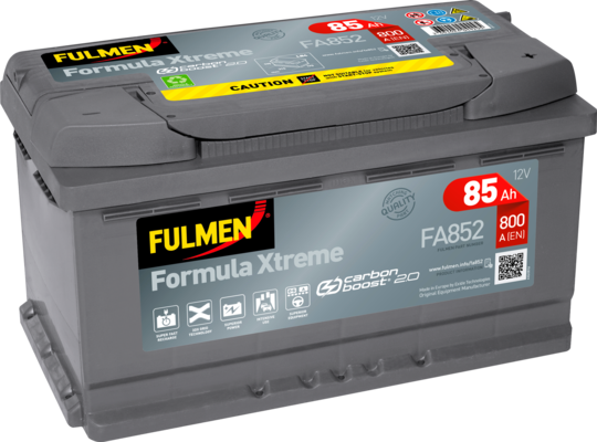 FULMEN - Batterie voiture 12V 85AH 800A (n°FA852)