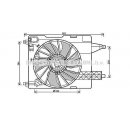 Ventilateur de refroidissement du moteur AVA QUALITY COOLING RT7539