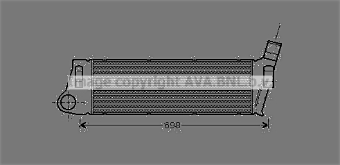 Intercooler (échangeur) AVA QUALITY COOLING RTA4316