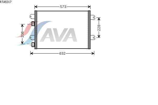 Condenseur de climatisation AVA QUALITY COOLING RTA5317