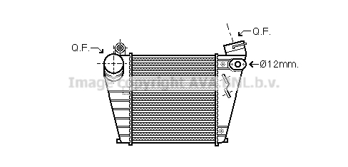 Intercooler (échangeur) AVA QUALITY COOLING AIA4200